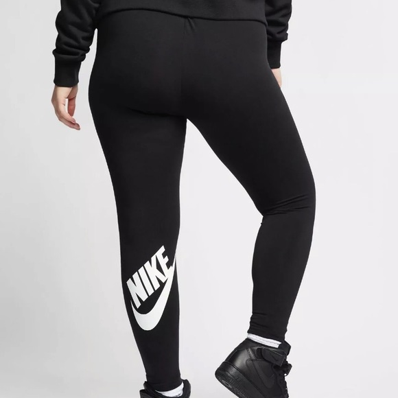 Nike Pants - NIKE Women's High Waisted Leg A See Graphic Tights Black White 2X BV0285 010